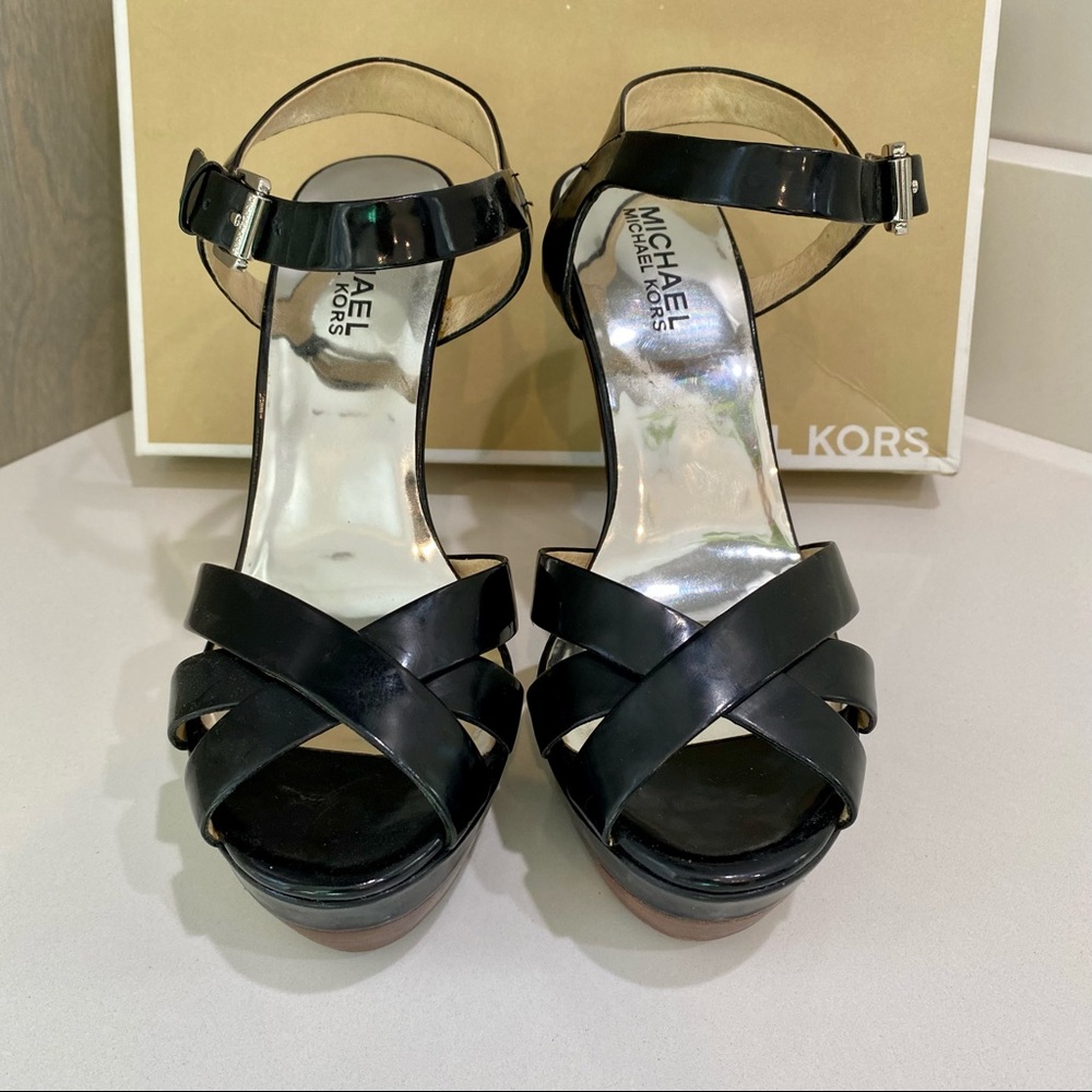 Michael Kors Black Platform Heels